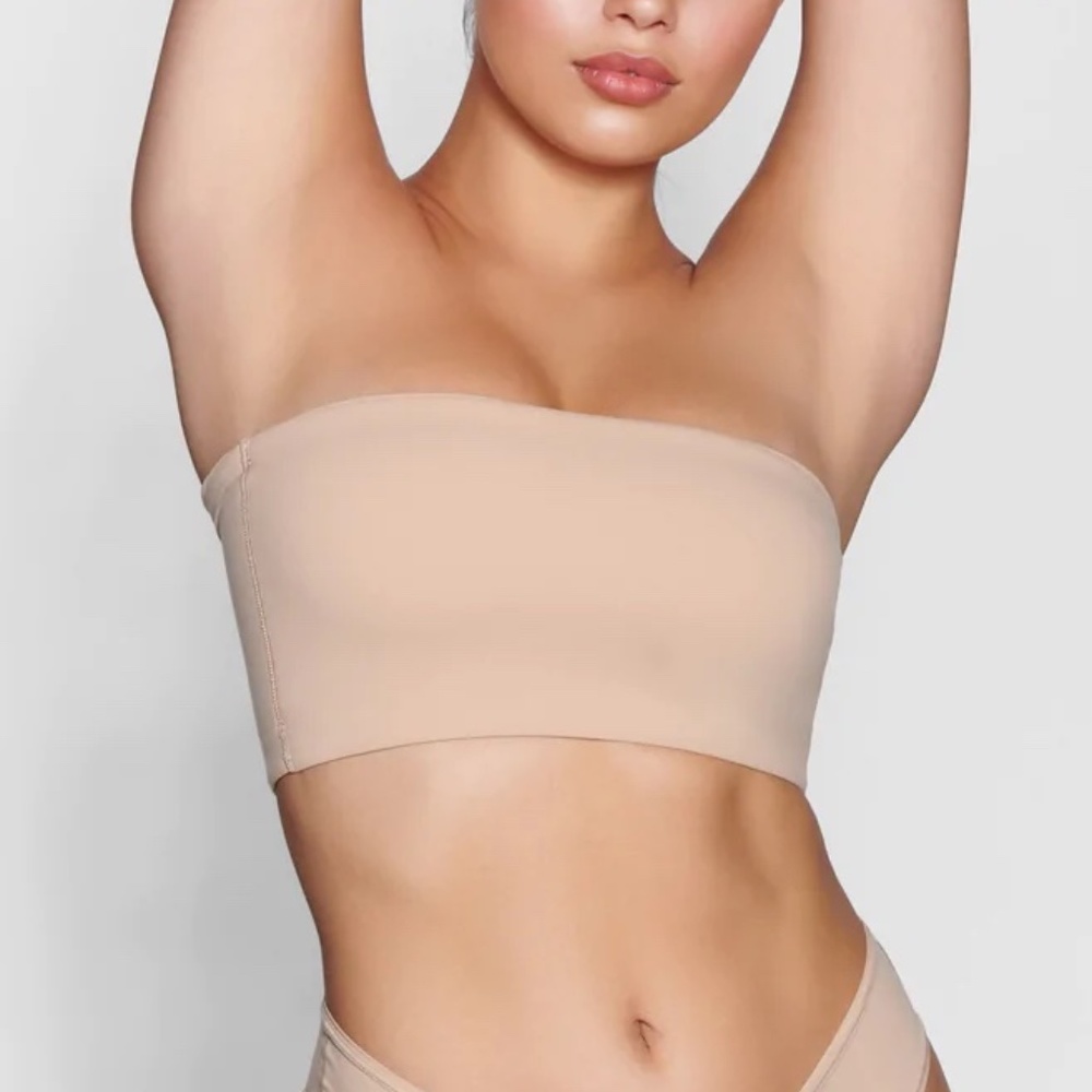 NWT SKIMS Fits Everybody Bandeau Bralette - Clay - S